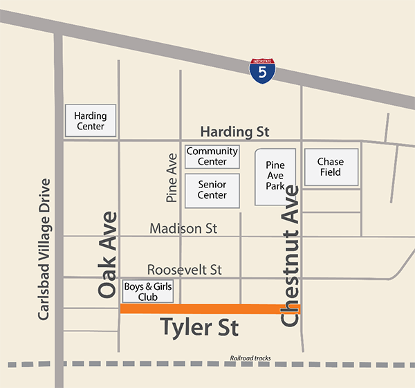 Tyler Street map