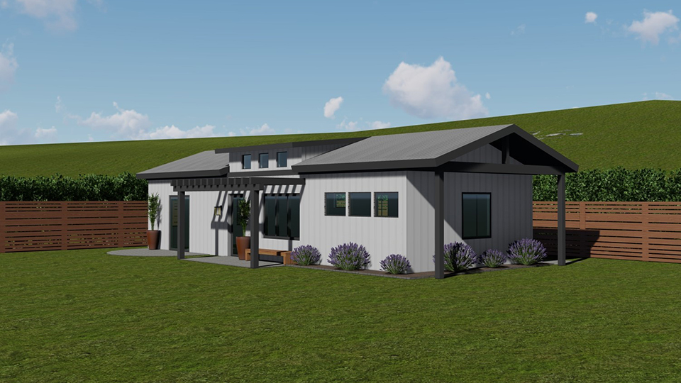 ADU rendering farmhouse style