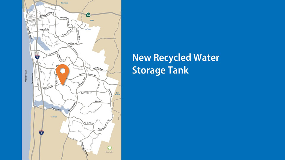 New recycled water storage tank map