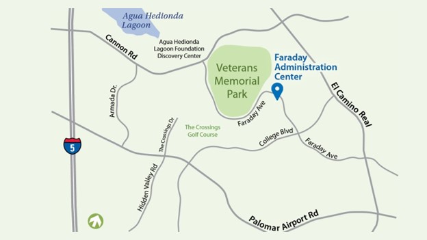Map Veterans Memorial Park location
