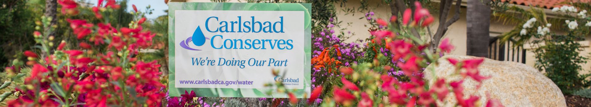 Carlsbad Conserves sign