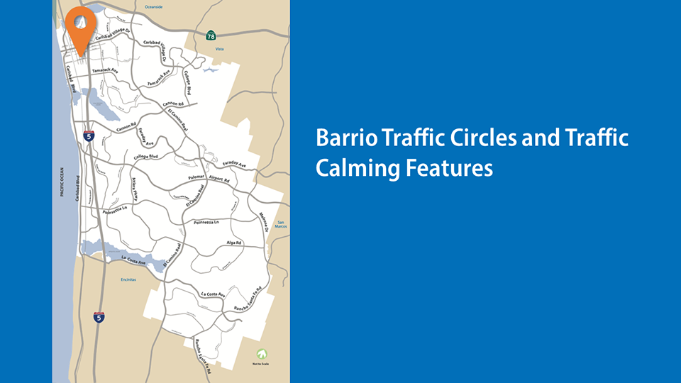 Barrio traffic circle location map