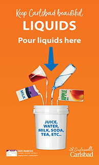 SMUSD Lunch liquids disposal poster