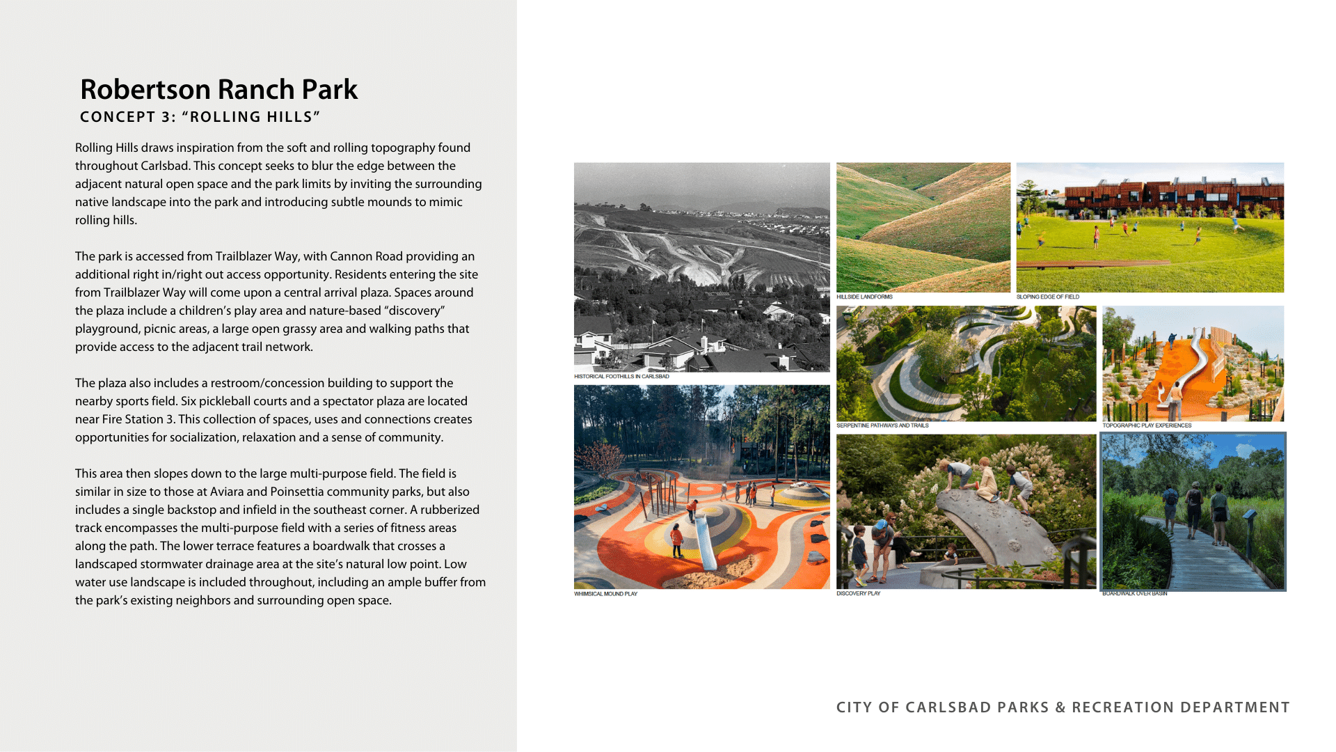 An overview image highlights the inspiration behind the Rolling Hills design concept. The description reads as follows: