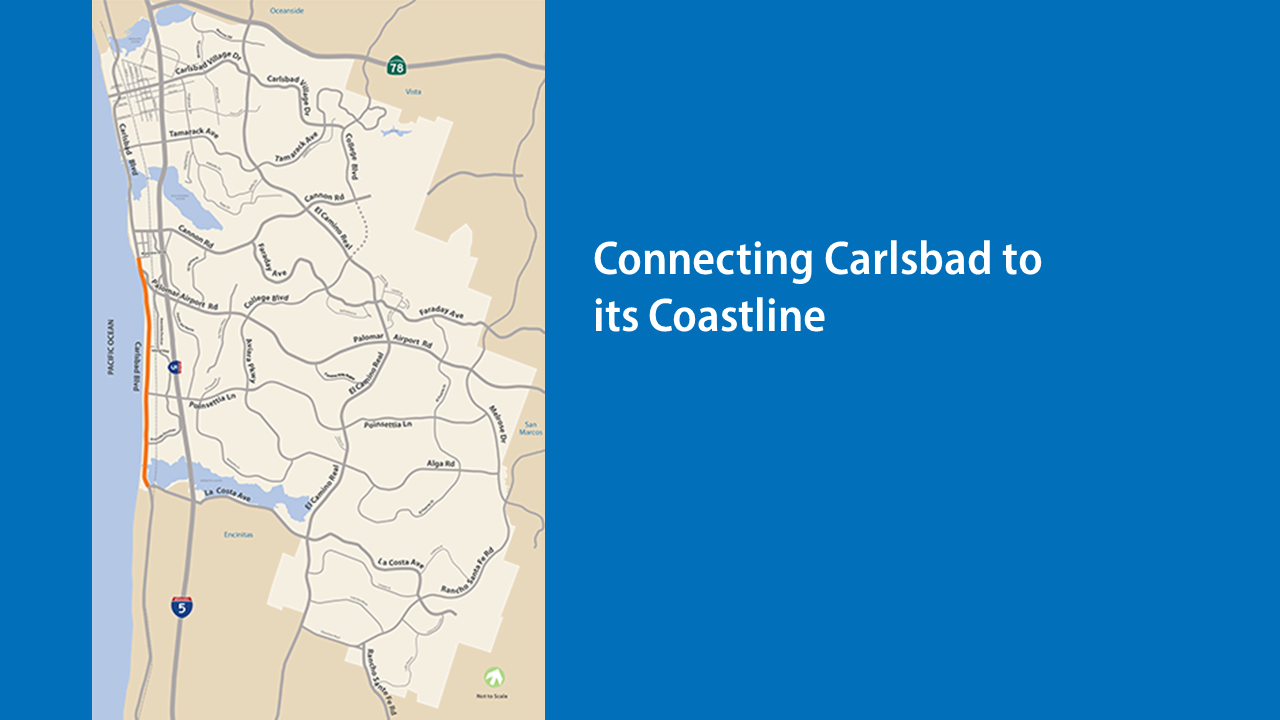 Connecting Carlsbad so its Coastline map
