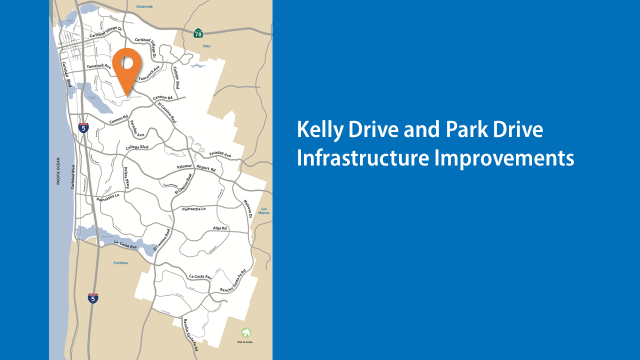 Kelly and Park Drives map location graphic