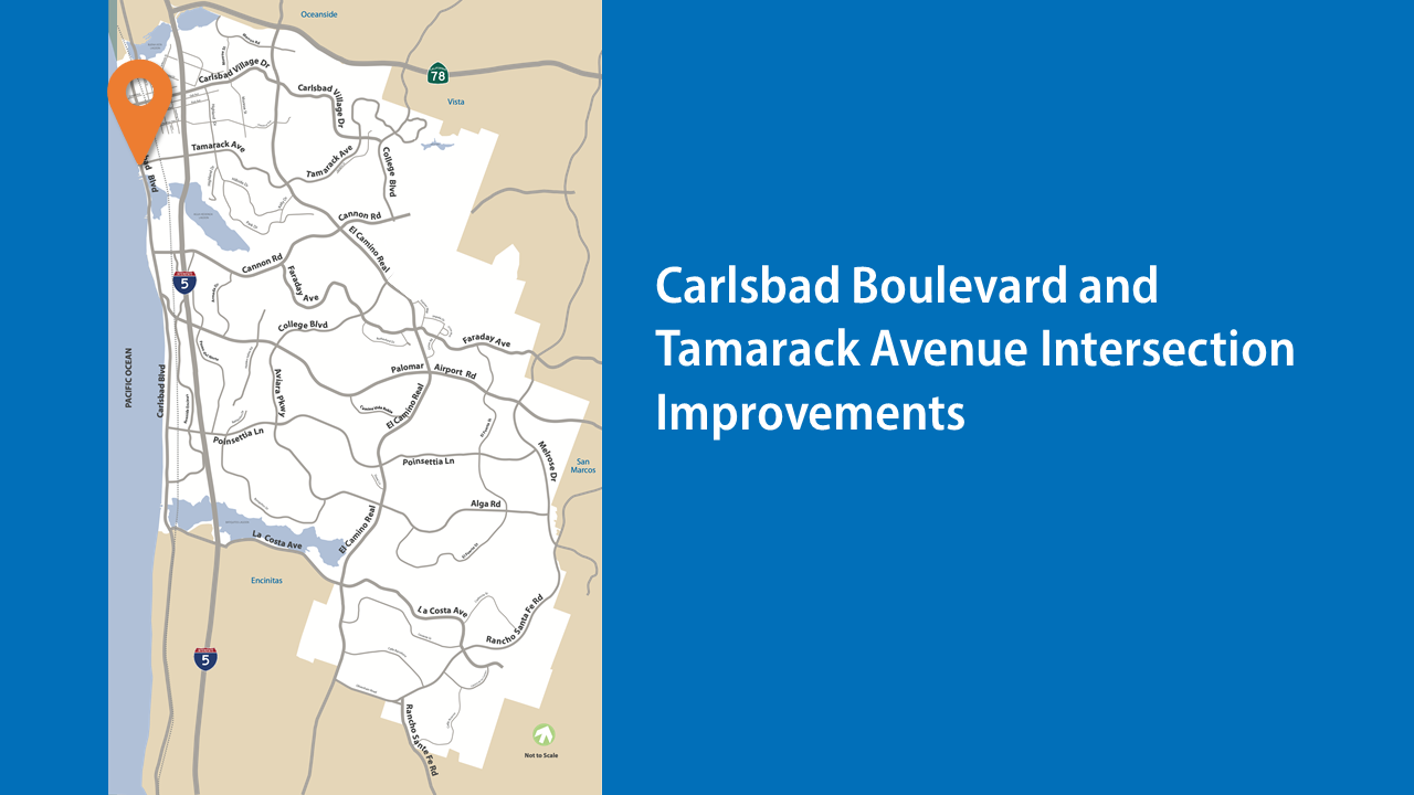 Carlsbad Blvd/Tamarack Ave improvements map