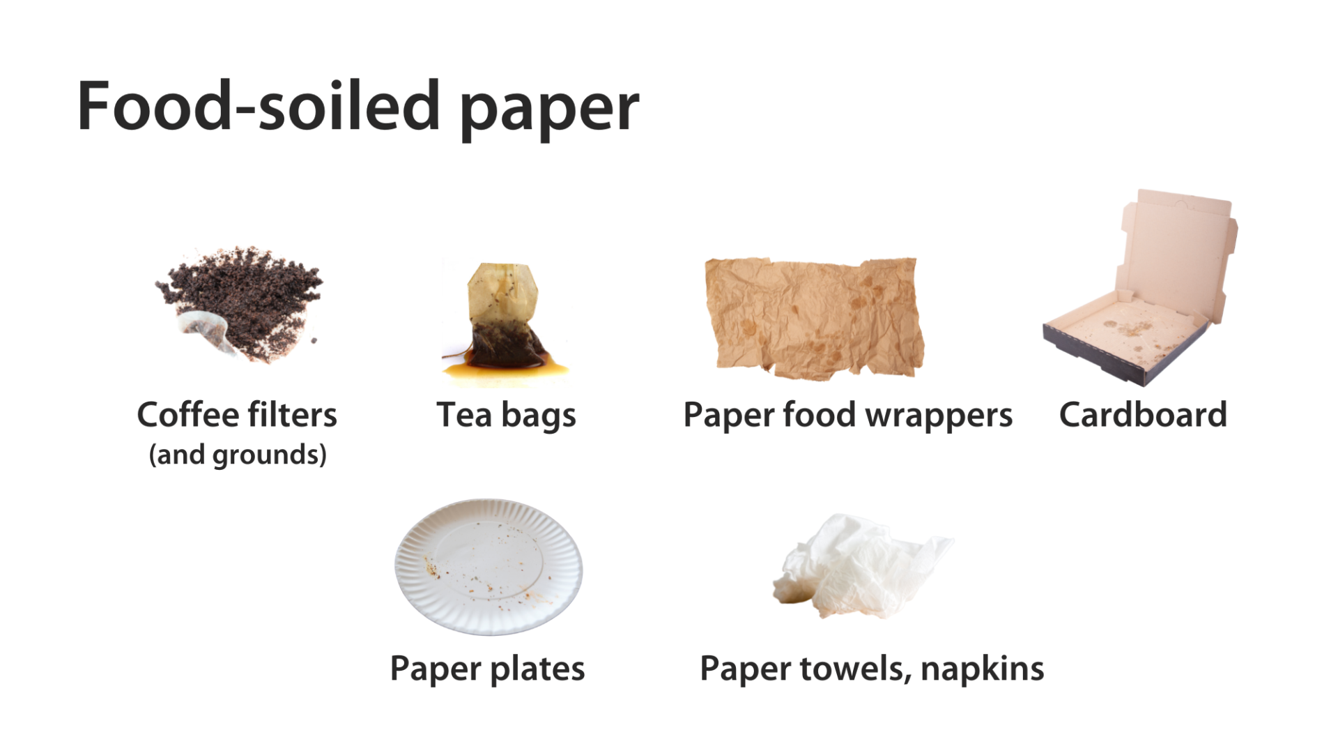 Food soiled paper graphic